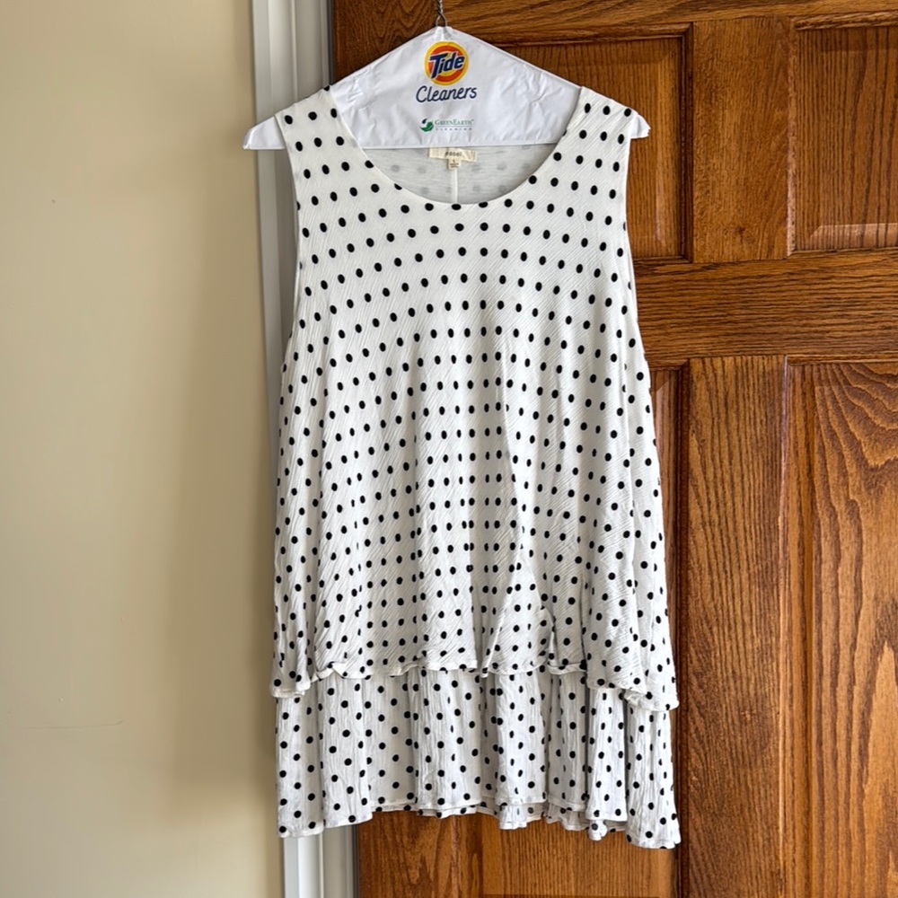 Polka Dot Sleeveless Top